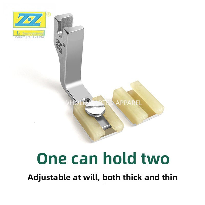 1591★  Plastic wrinkle presser foot flat car upgrade Teflon presser foot thickness universal two-in-one wrinkle reduction and discount