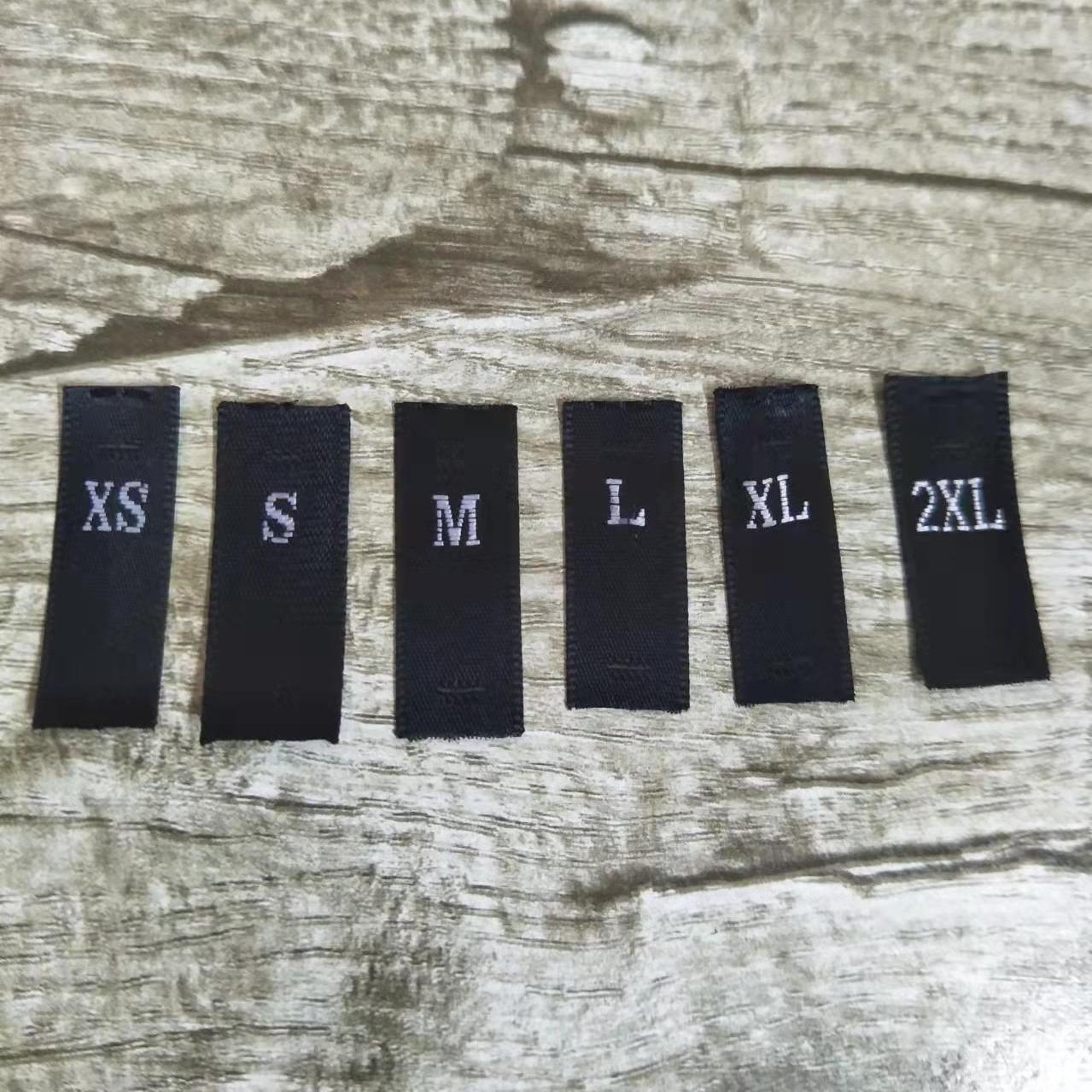3225★ High-grade woven edge satin clothing size mark cut well mark collar mark number mark size mark universal clothing size mark letters