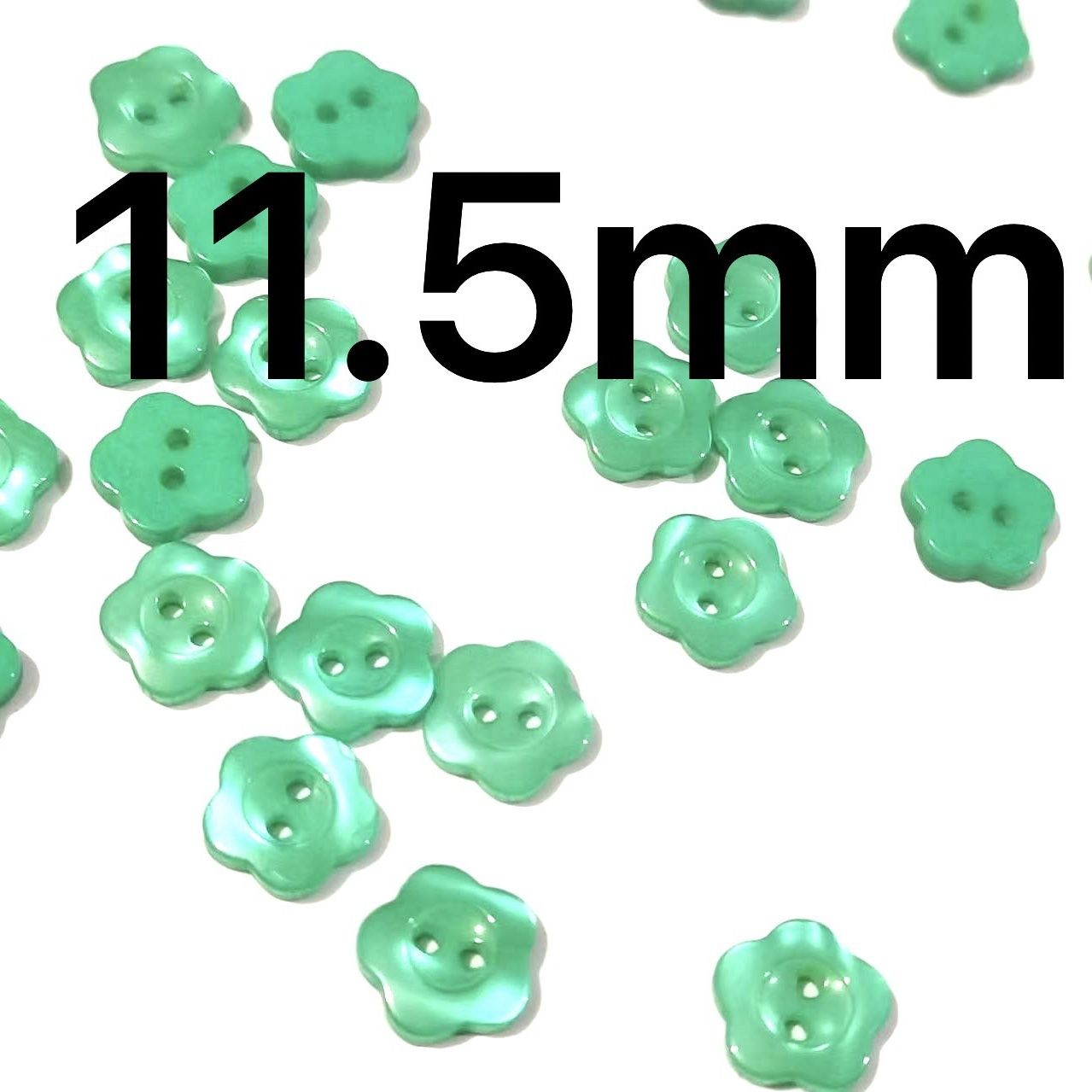 3018  Resin Button Plum Blossom Square Heart Round Color Button Flower Decoration Handmade DIY Cartoon Children