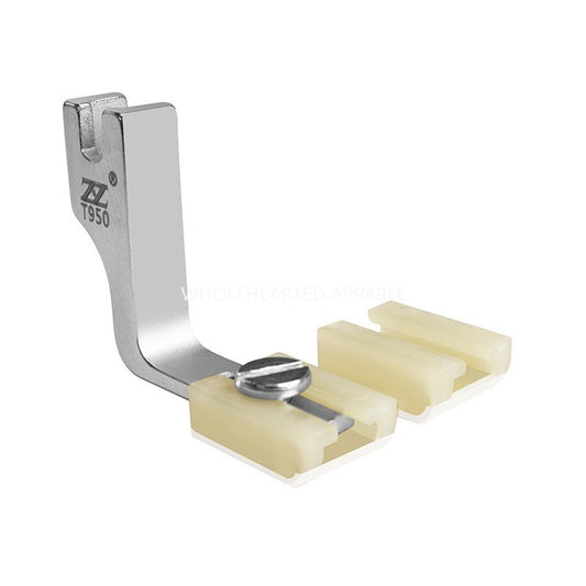 1591★  Plastic wrinkle presser foot flat car upgrade Teflon presser foot thickness universal two-in-one wrinkle reduction and discount