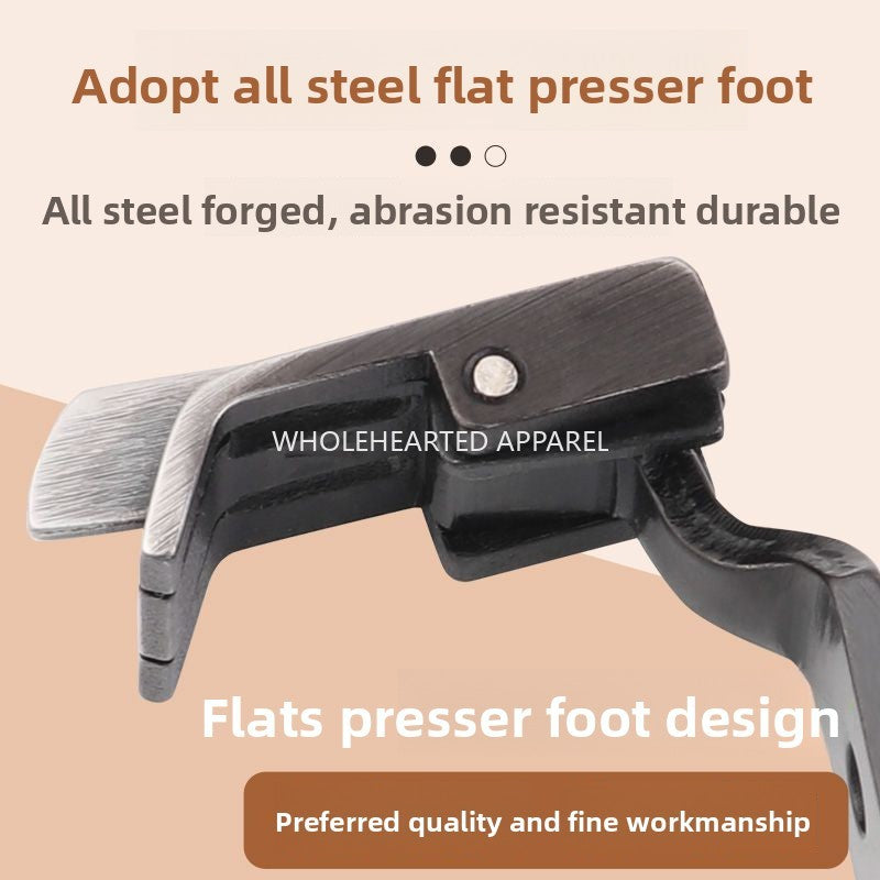 1577★  Double needle car 0.1 all-steel stop 2 gears edge presser foot sewing machine with knife positive and negative left and right with knife pressing line high and low presser foot