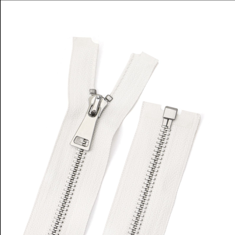 3113 Zipper No. 5 platinum open tail hanging plated No. 8 piece sealing glaze slider silver tooth multi-color cloth edge clothing bags are available.