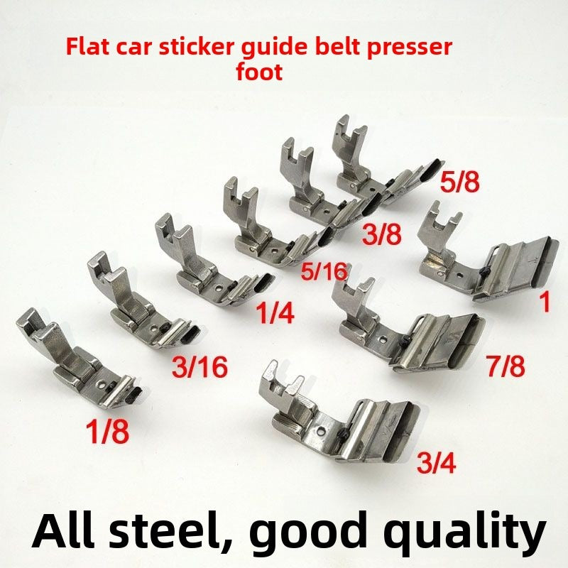 1067★  New S10A flat car sticker presser foot lace webbing guide strip climbing strip pull tube