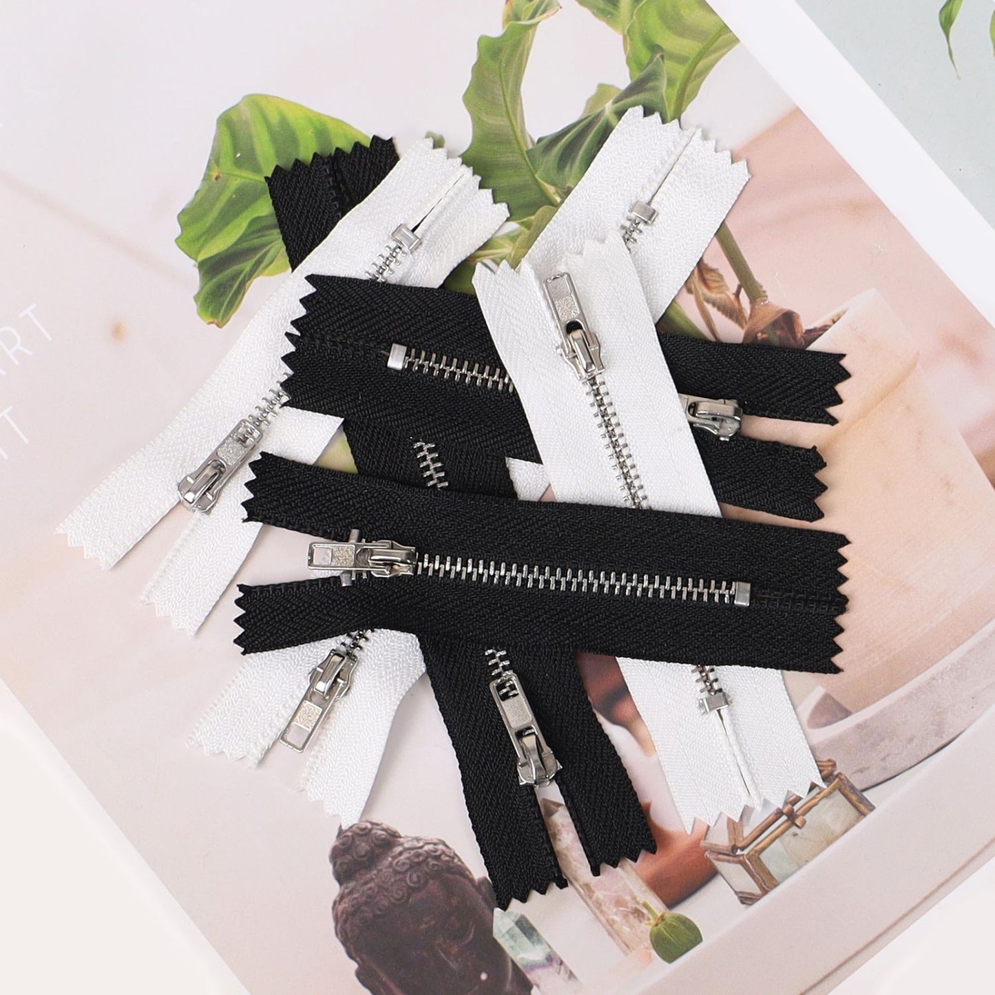 3083 Next day Zipper Metal Zipper No. 3 Platinum Closed Tail Not Tail Automatic Head Clothing Luggage Doll Available