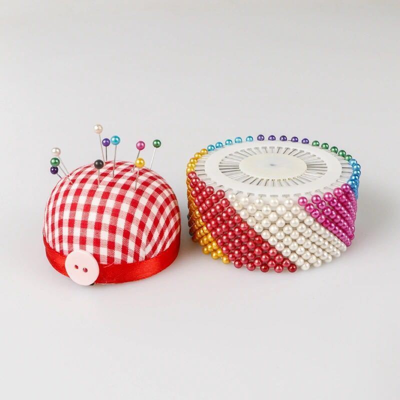 1671★  Color pin pearlescent needle DIY hand-fixed clothing accessories vertical cut pearl setting needle sewing tool