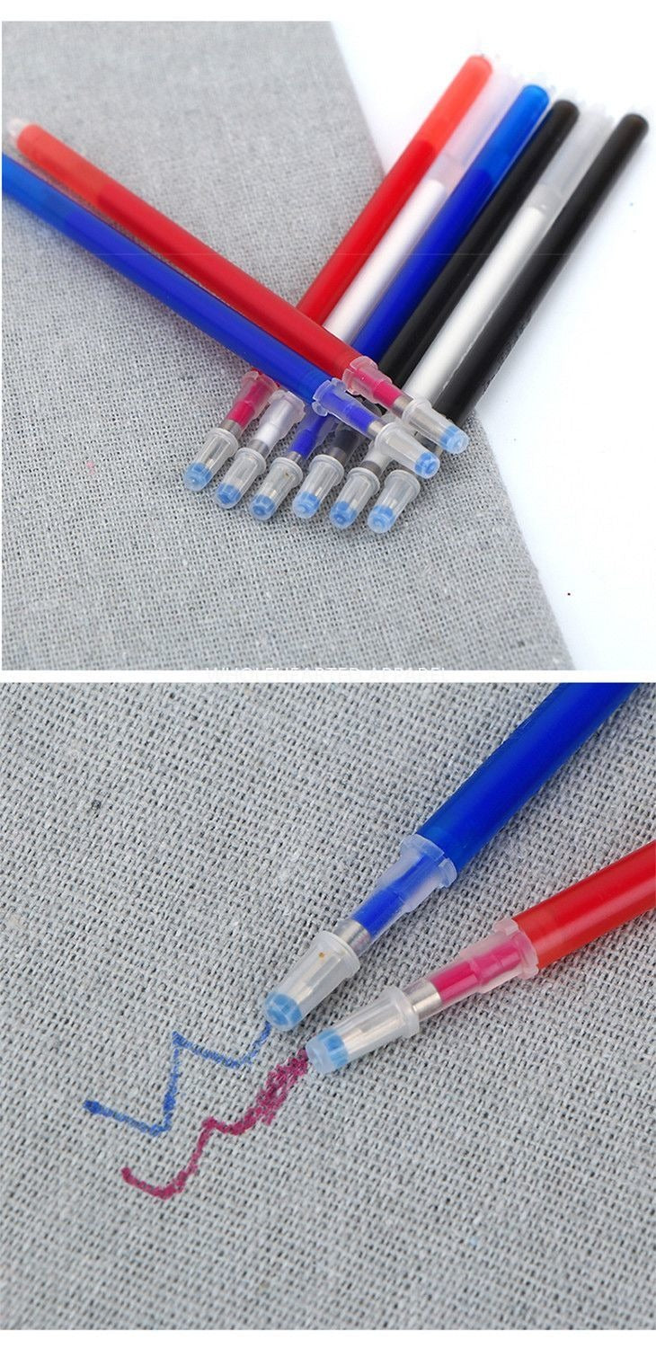 1298★ Factory direct sales high temperature disappearance pen thick rod, clothing leather special point pen, disappearance refill fabric heat elimination pen★