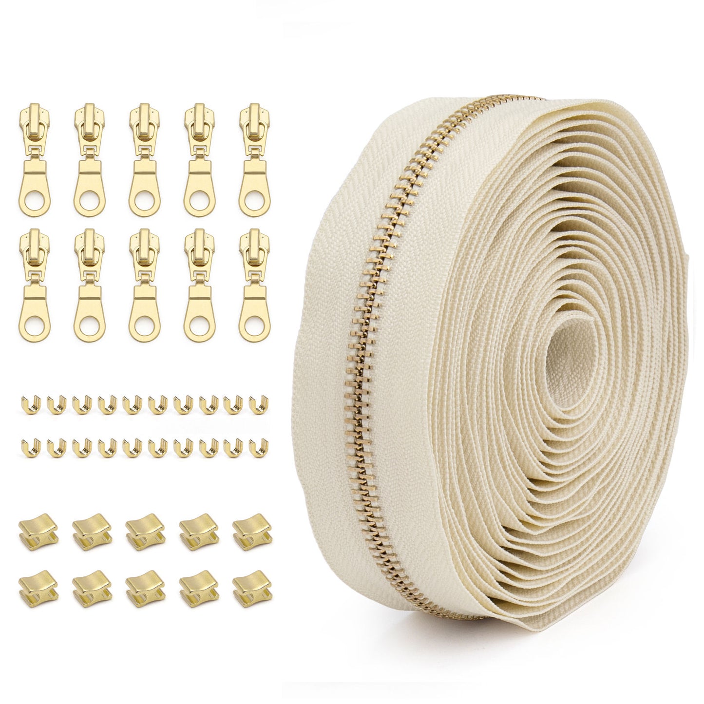 3073 Zipper No. 5 solid color metal suit clothing jacket jewelry luggage available can be opened and closed tail length zipper