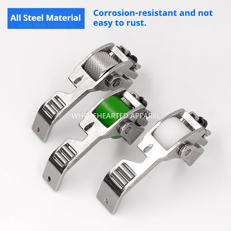 1323★ Sewing machine accessories new cutting bag integrated roller presser foot bag three roller presser foot thin and thick universal anti-eating cloth rush cloth★