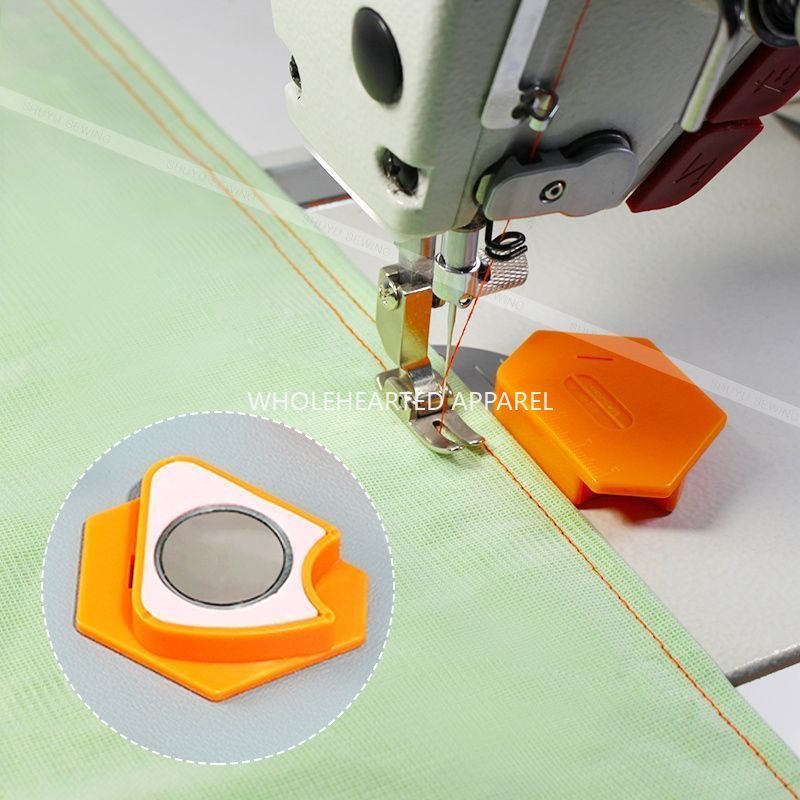 1005★ Nouveau modèle de guide magnétique polygonal puissant pour machine à coudre, ruban de positionnement universel avec échelle et accessoires de couture★