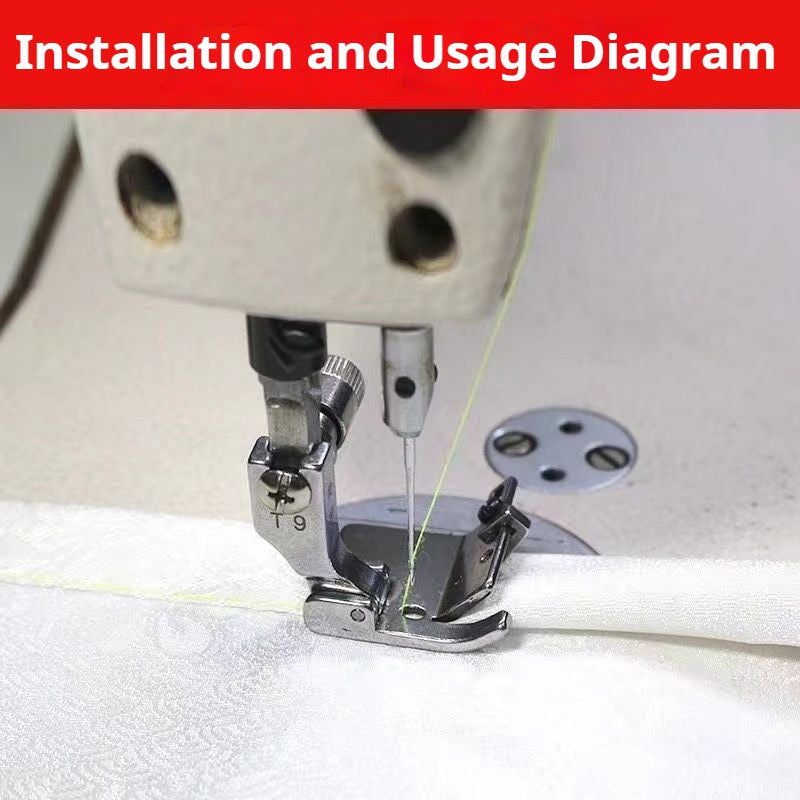 1052★ Industrial flat car, computer flat car, upper collar, universal presser trouser foot hemming artifact, elastic webbing on rubber band★