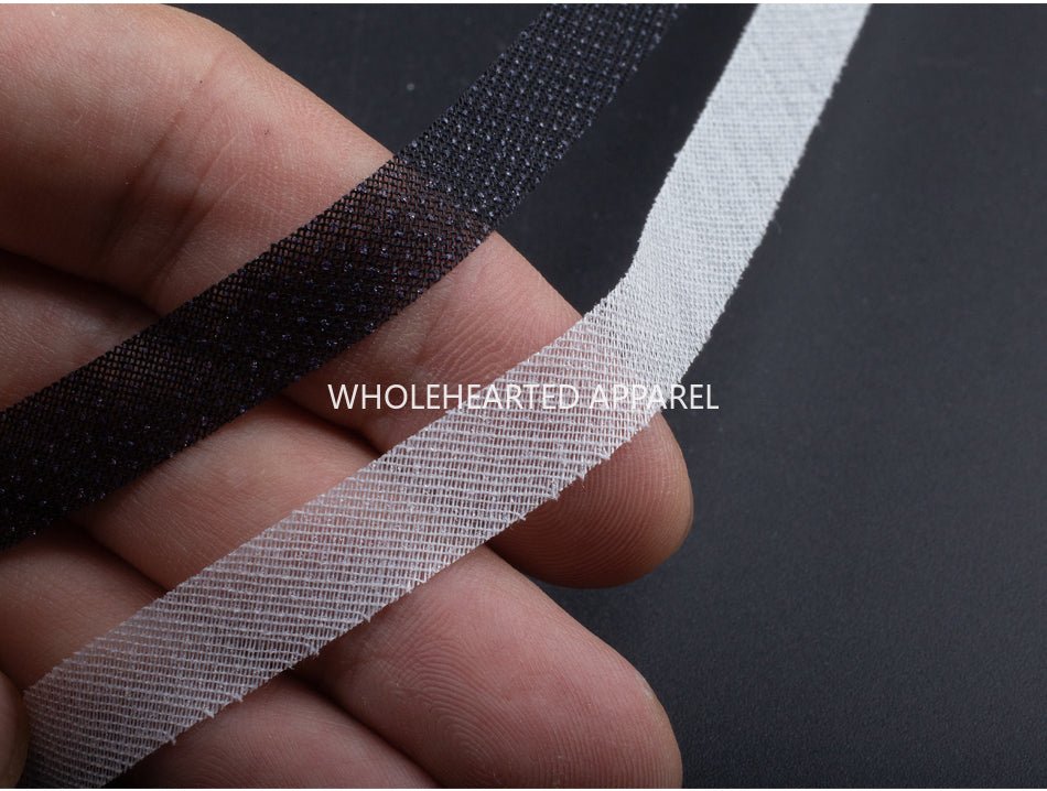 3912 Tira de revestimiento de alambre oblicuo de 1,5 cm de ancho, tira de inserción de sarga, tira de revestimiento de unión por fusión en caliente, escote, manga, tira de revestimiento para evitar deformaciones