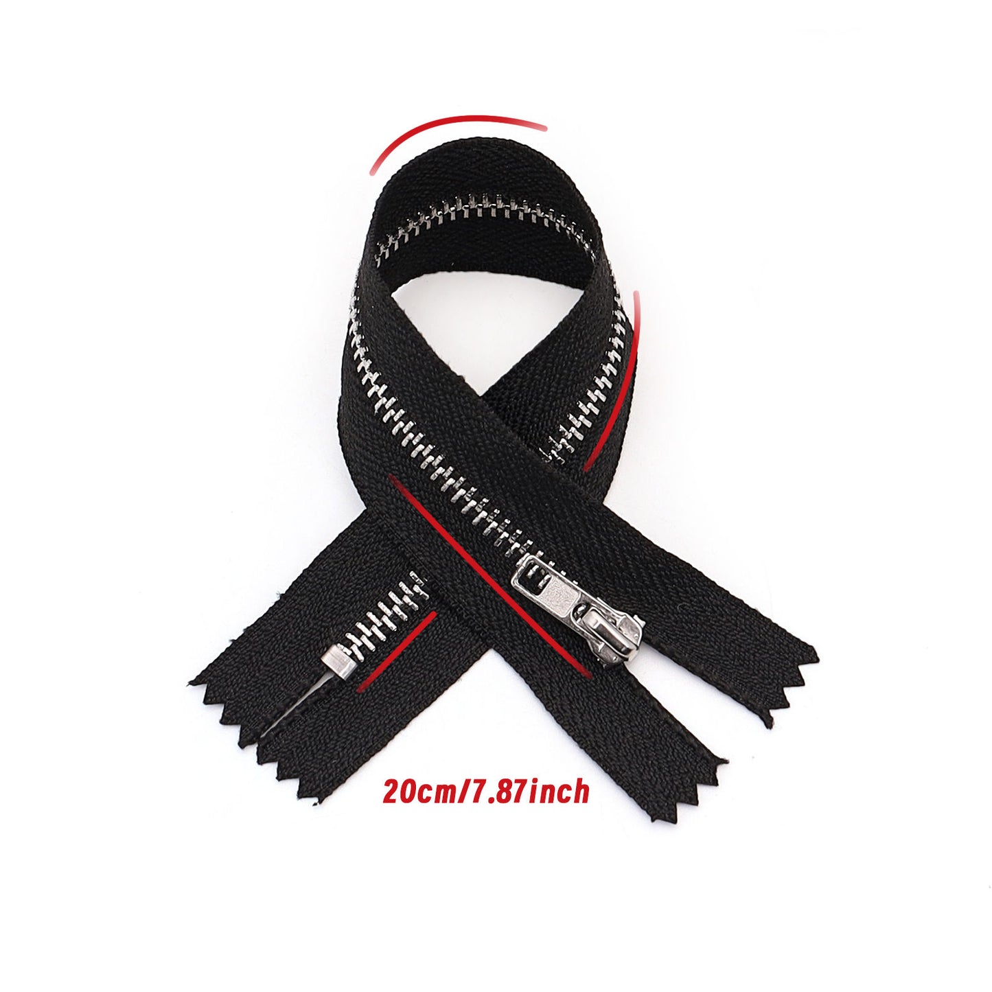 3076 Zipper Metal Zipper No. 3 Platinum Closed Tail Not Tail Automatic Head Clothing Luggage Doll Available