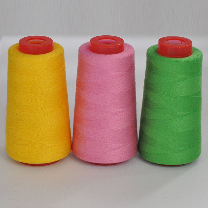 3053 Thread 402 Sewing Thread Household High Speed Thread Sewing Machine Pagoda Polyester Flat Car Large Roll Black and White Color