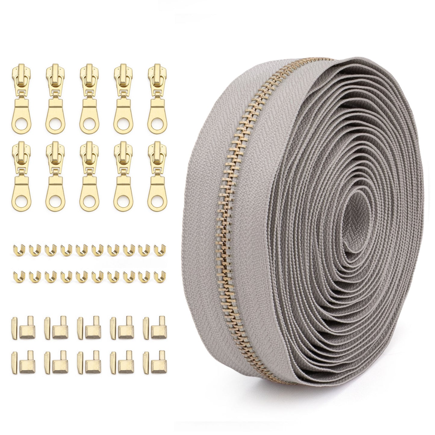 3073 Zipper No. 5 solid color metal suit clothing jacket jewelry luggage available can be opened and closed tail length zipper