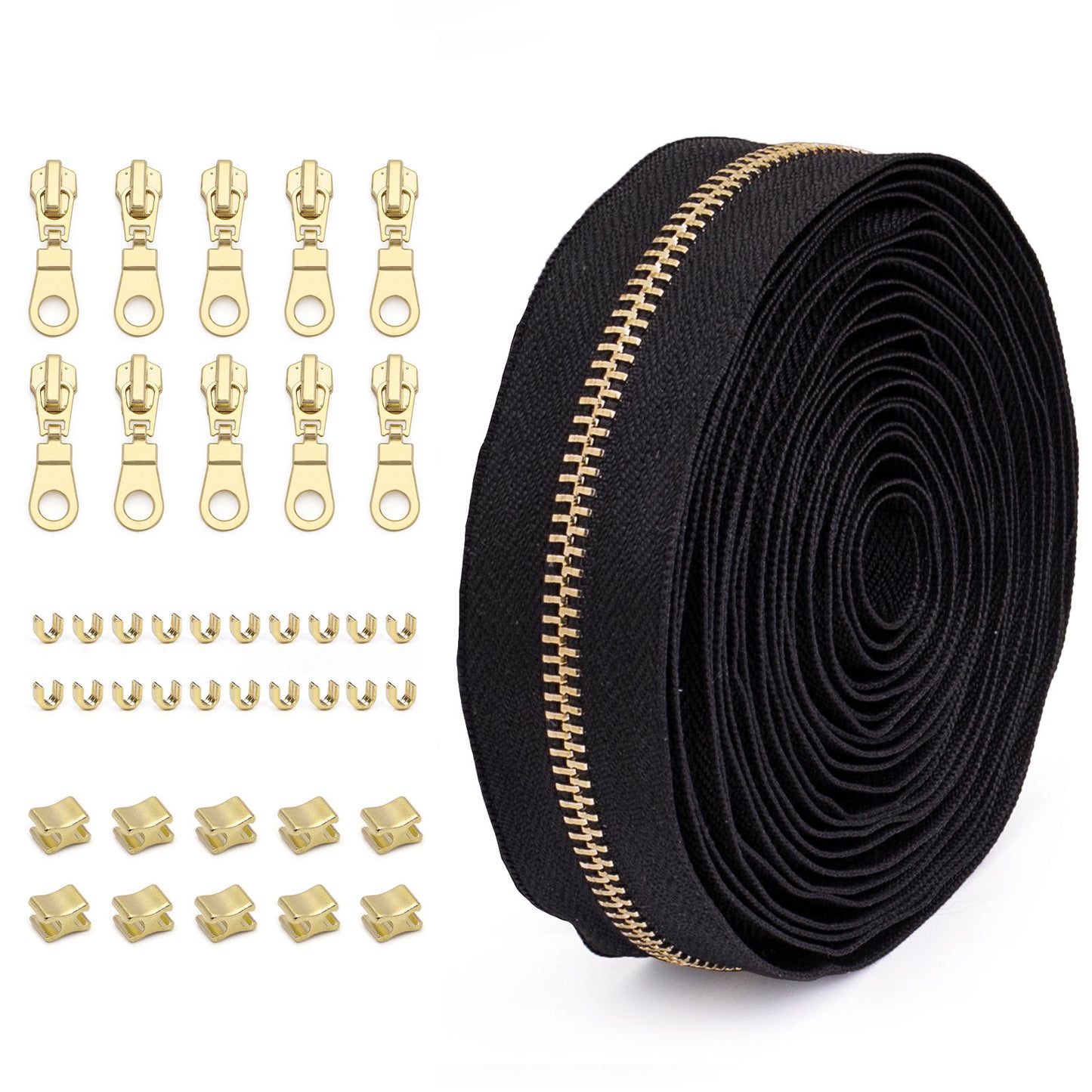 3073 Zipper No. 5 solid color metal suit clothing jacket jewelry luggage available can be opened and closed tail length zipper