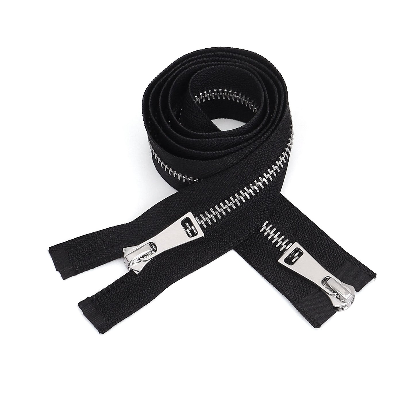 3112 Zipper No. 5 platinum pull up and down No. 8 piece double open silver tooth hanging plated zipper head jacket trench coat sweater universal for all kinds of clothing