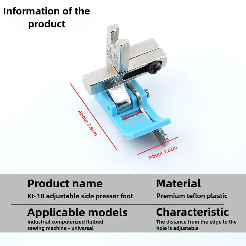 1708★ New 0.1-0 adjustable gear presser foot flat car special activity multi-functional plastic pressing line with knife stop★