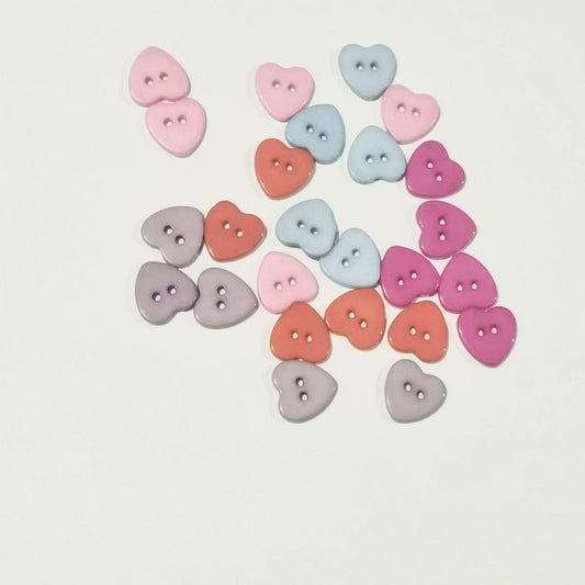 3027  Love Buttons Colored Sweater Resin Two Eyes Children's Two Eyes DIY Handmade Shirt Buttons Decorative Buttons