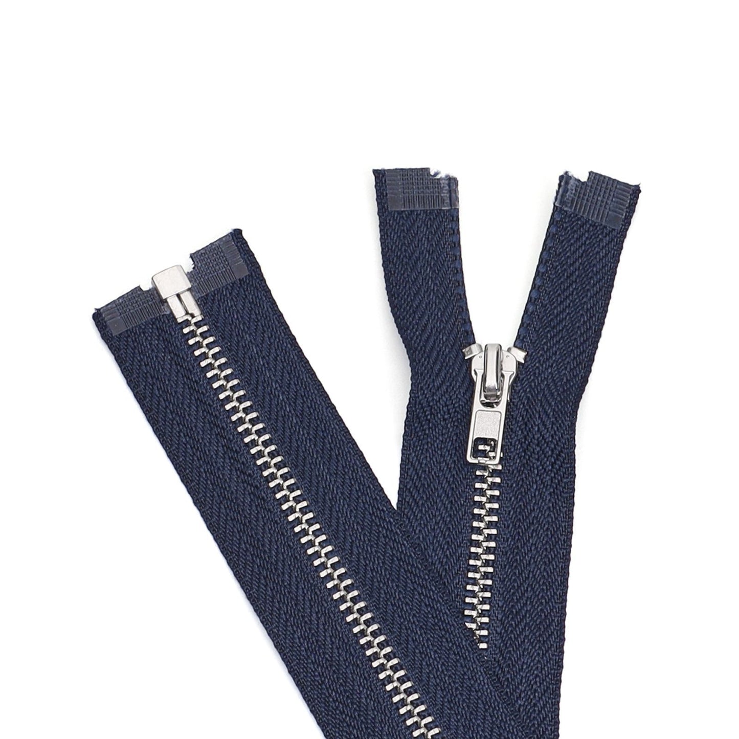 Fermeture éclair n° 3095 en métal platine, fermeture éclair à queue ouverte, tête automatique, bord en tissu multicolore argenté, fermeture éclair pour veste de vêtements en option