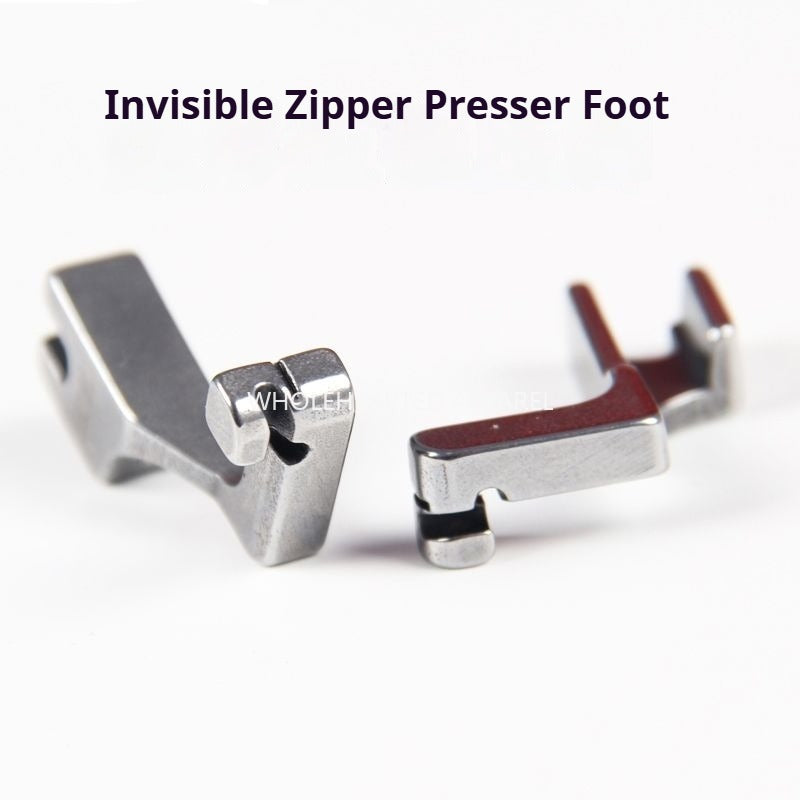 1328★ Invisible zipper all-steel presser foot S518L computer flat car unilateral invisible zipper presser foot upper zipper presser foot★