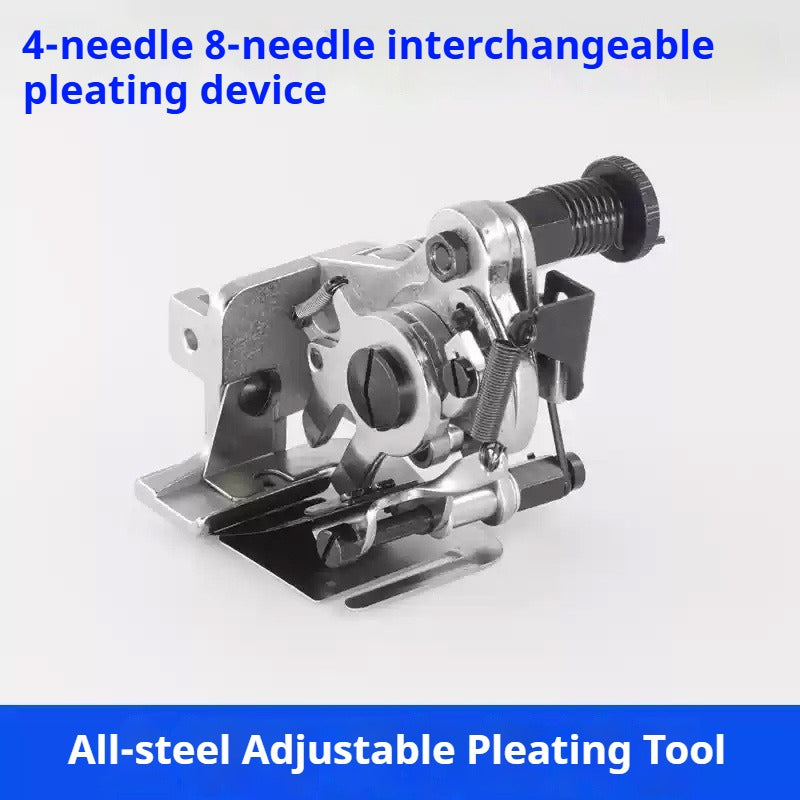 1100★ Nouvelle machine à coudre industrielle automatique à plisser, presse à plisser à quatre aiguilles et un pli, presse à plisser à huit aiguilles et un pli★