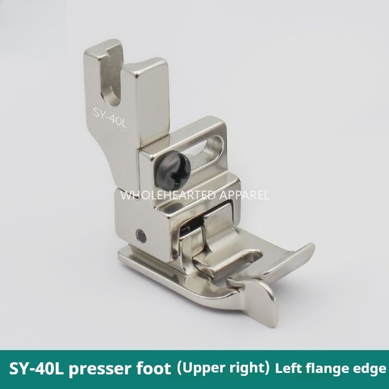 1744★ SY-40 Premium All-Steel Adjustable High/Low Presser Foot for Computerized Flat-Bed Sewing Machines with Knife Edge Guide for Edge-Stitch Topstitching★