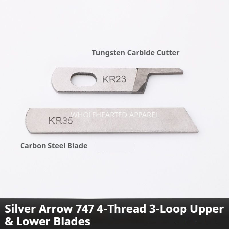 1096★ Accesorios para máquinas de coser máquina overlock Silver Arrow máquina overlock de cuatro hilos máquina overlock industrial 747 cuchillas superiores e inferiores marca Eagle genuina★