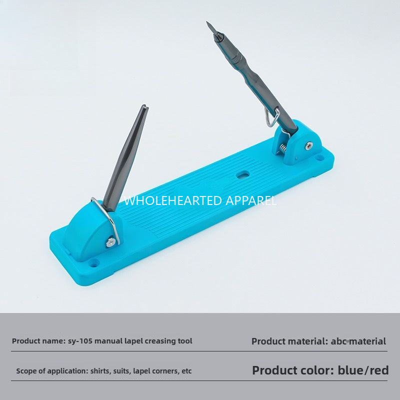 1703★ Nueva herramienta de esquina de solapa semiautomática plegable SY-105, cubierta de bolsillo de camisa, artefacto de giro de esquina manual