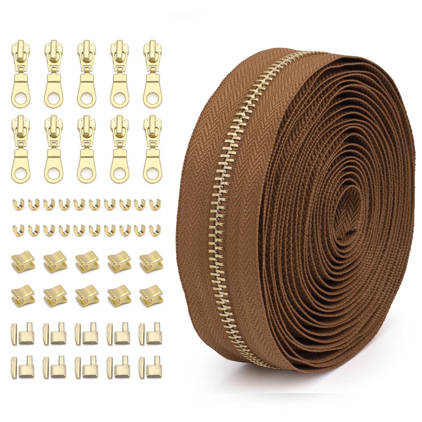 3073 Zipper No. 5 solid color metal suit clothing jacket jewelry luggage available can be opened and closed tail length zipper