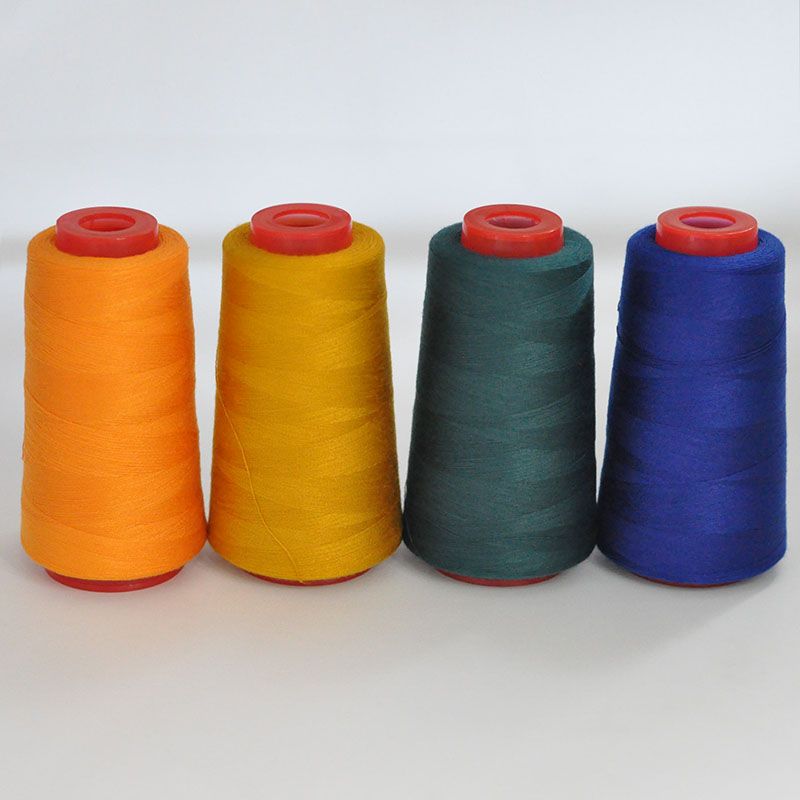 3053 Thread 402 Sewing Thread Household High Speed Thread Sewing Machine Pagoda Polyester Flat Car Large Roll Black and White Color