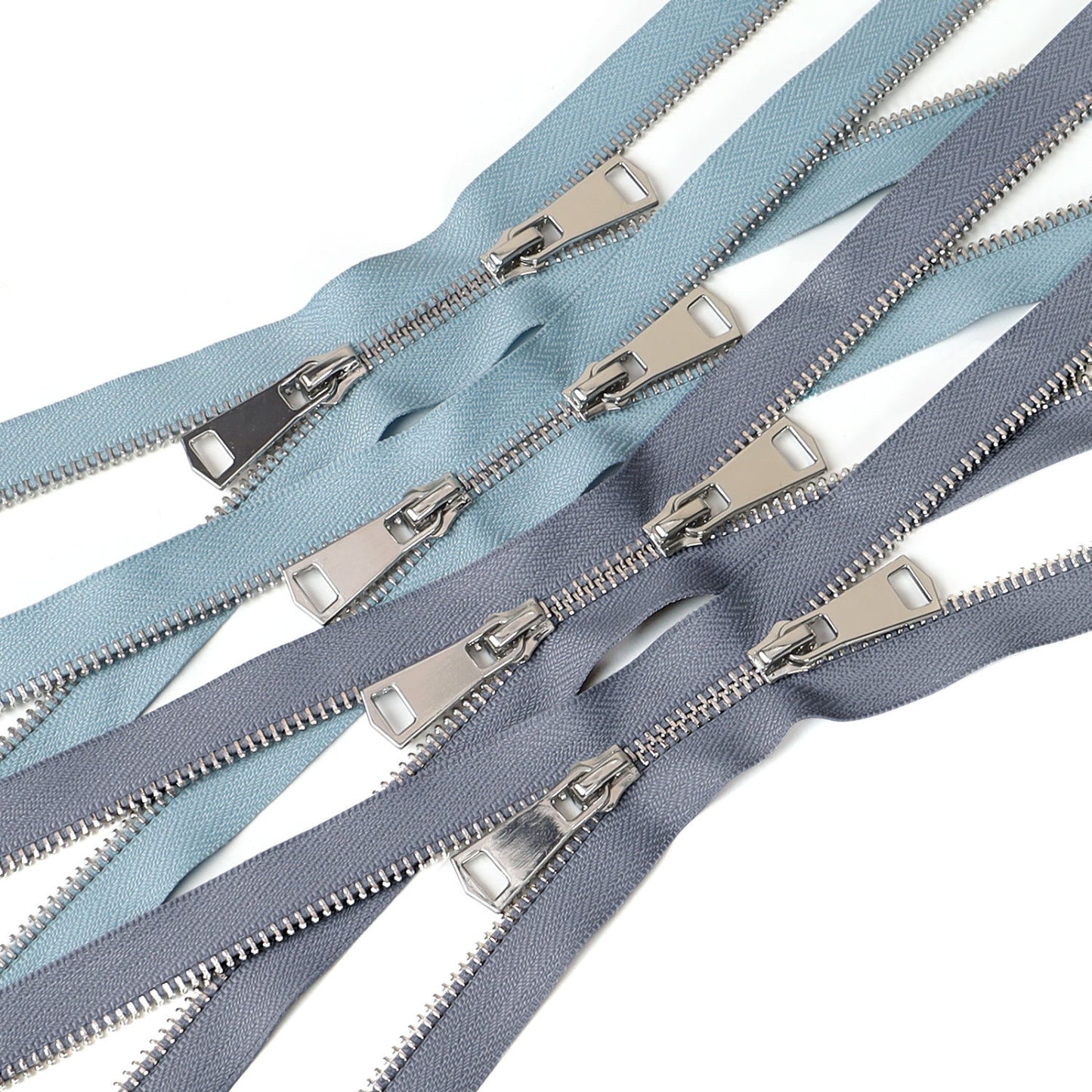 3112 Zipper No. 5 platinum pull up and down No. 8 piece double open silver tooth hanging plated zipper head jacket trench coat sweater universal for all kinds of clothing