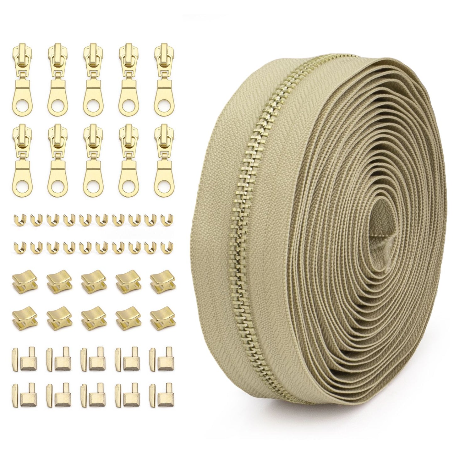 3073 Zipper No. 5 solid color metal suit clothing jacket jewelry luggage available can be opened and closed tail length zipper