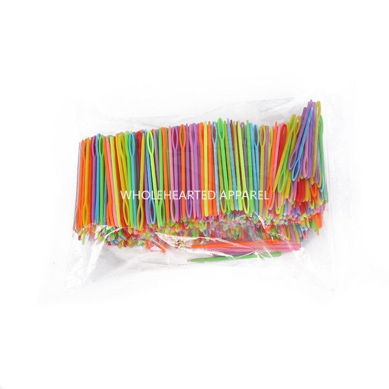 1915★ Aghi di plastica per filati per lavori a maglia fai da te, realizzazione di bambole, cucitura di maglioni e marcatori per punti.