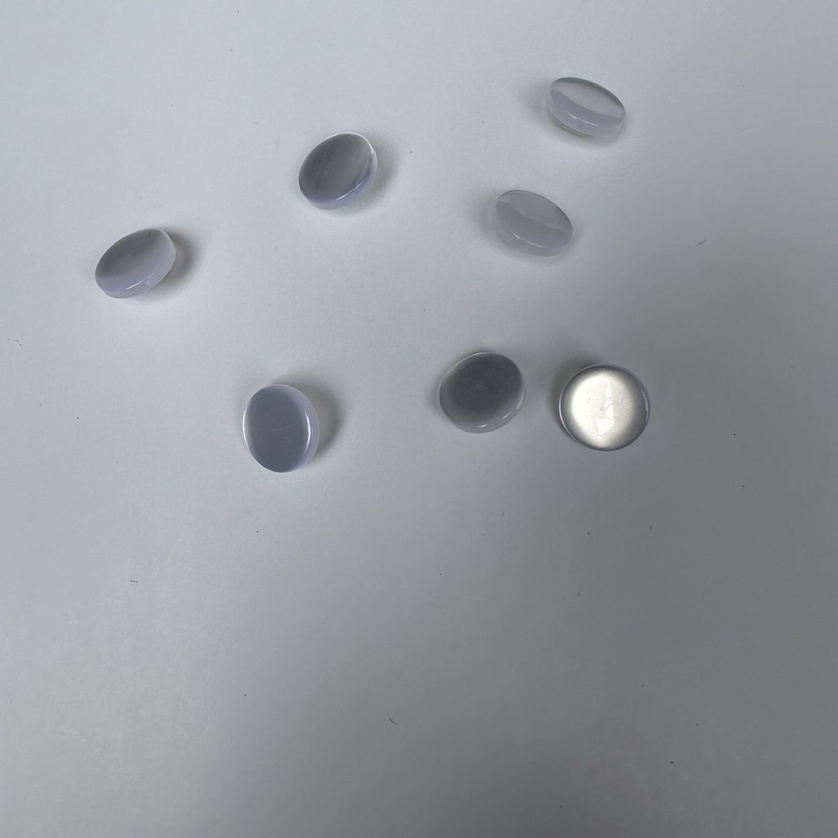 3023  Button Shirt Round Transparent Spherical Hand Sewn Resin Pearl Button Button Chiffon Dress Top Sweater