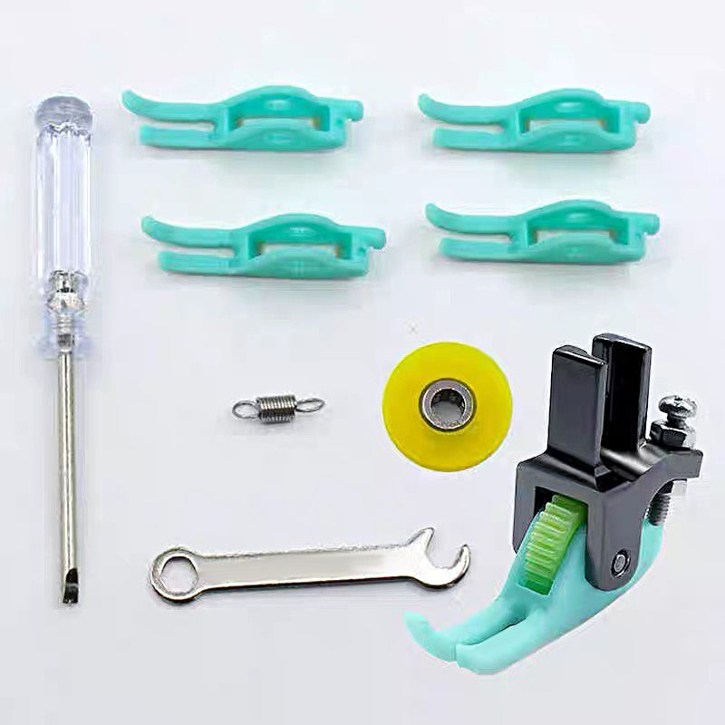 1020★ New T58N upper zipper roller small presser foot pressing line 0.3 flat car special POM material roller narrow presser foot