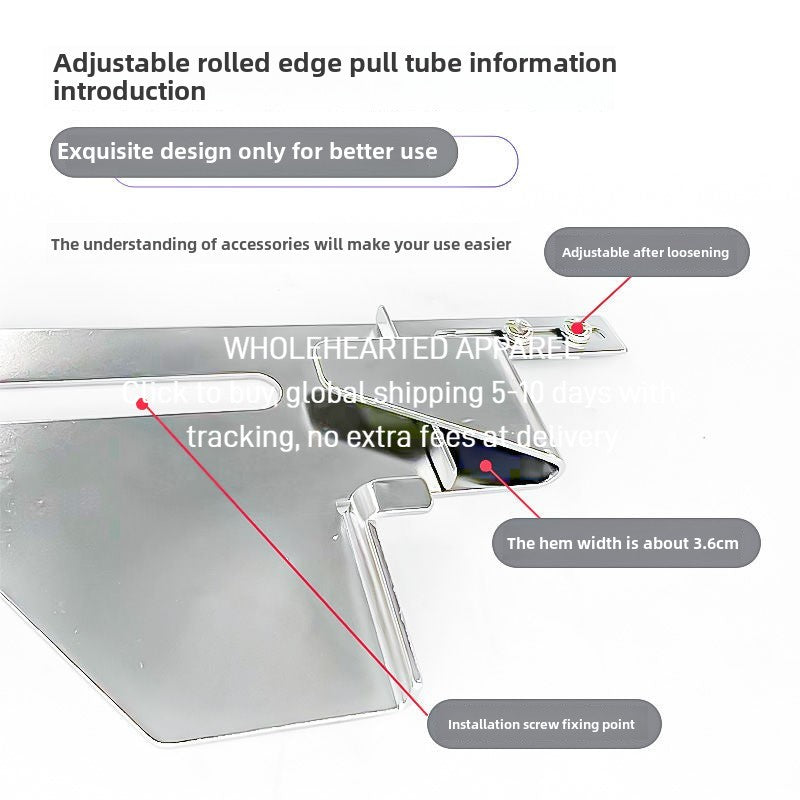 1490★  Car three-needle five-wire hem pulling cylinder Band sewing machine Car double-needle car hem regulation adjustable hemming cylinder 205
