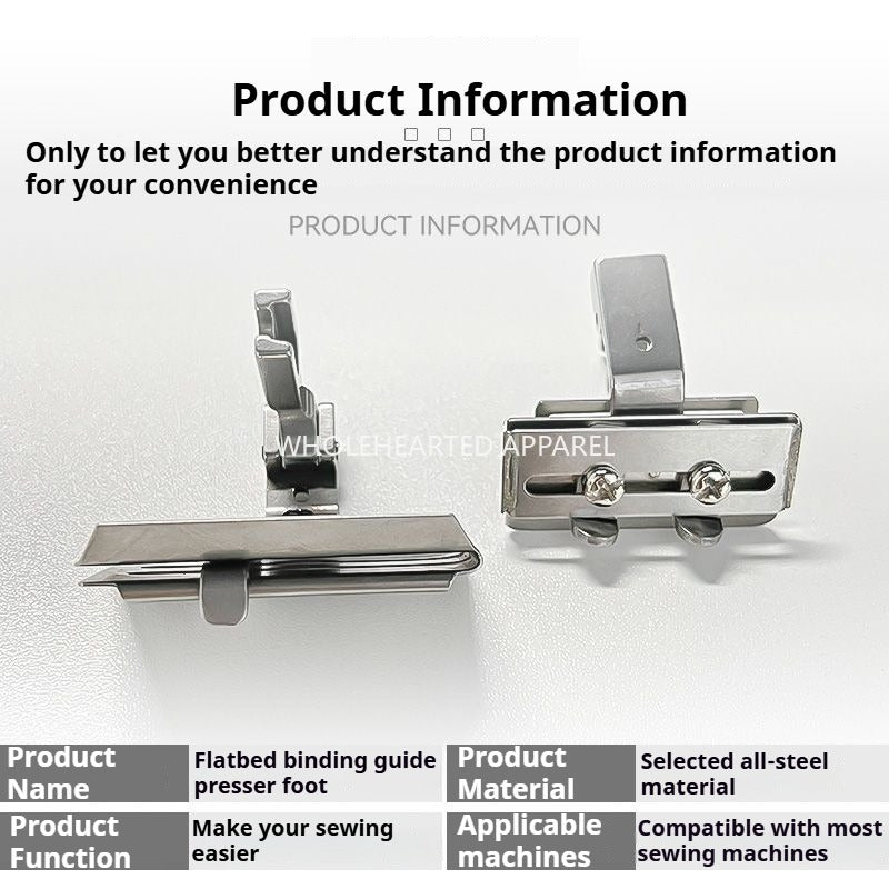 1450★ Pied de presse réglable pour machine à coudre à point noué S10A, pour ruban adhésif, sangle, collier, élastique, guide-lacets, etc.
