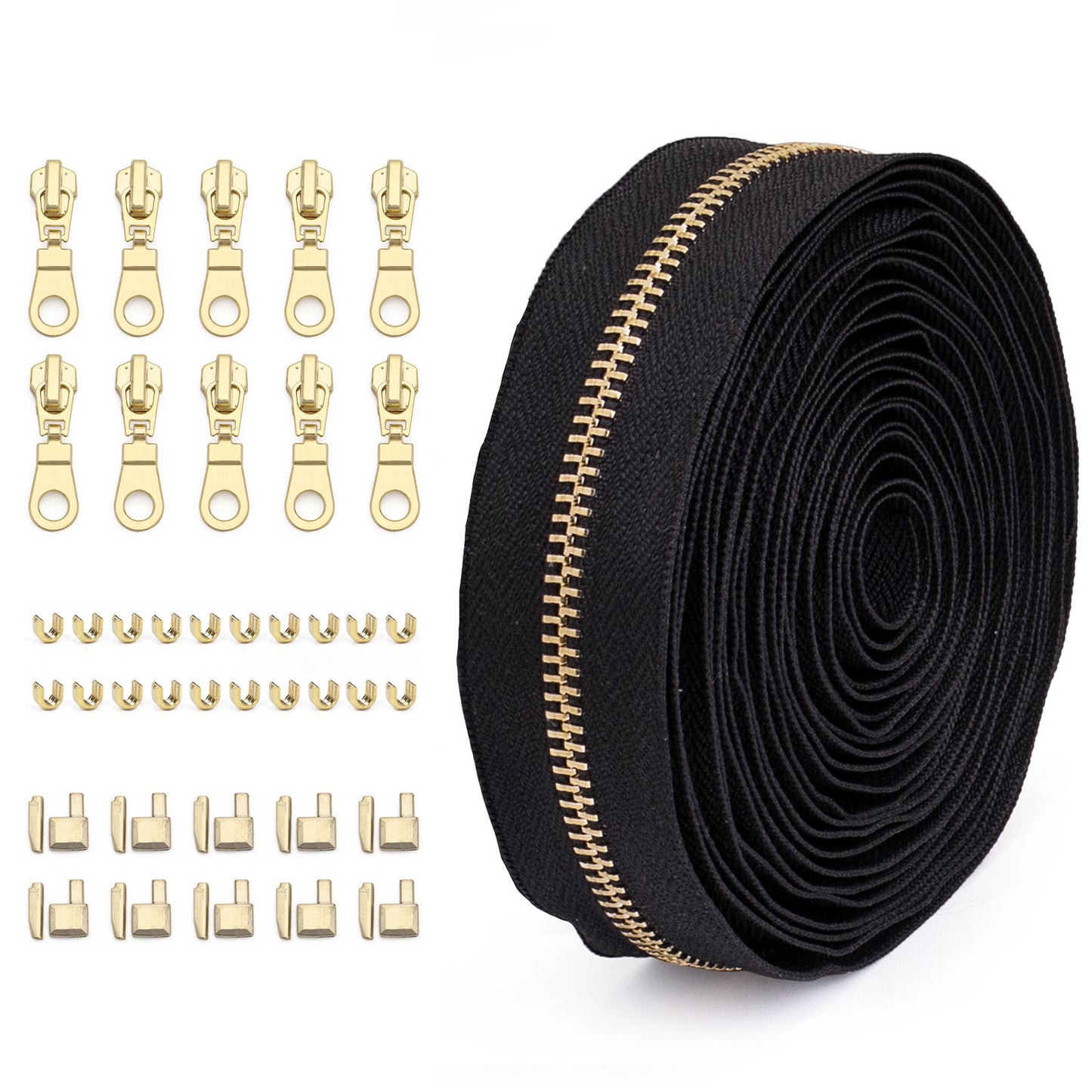 3073 Zipper No. 5 solid color metal suit clothing jacket jewelry luggage available can be opened and closed tail length zipper