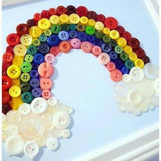 3028  New creative DIY color resin buckle children handmade button painting material package button flower decorative small buckle