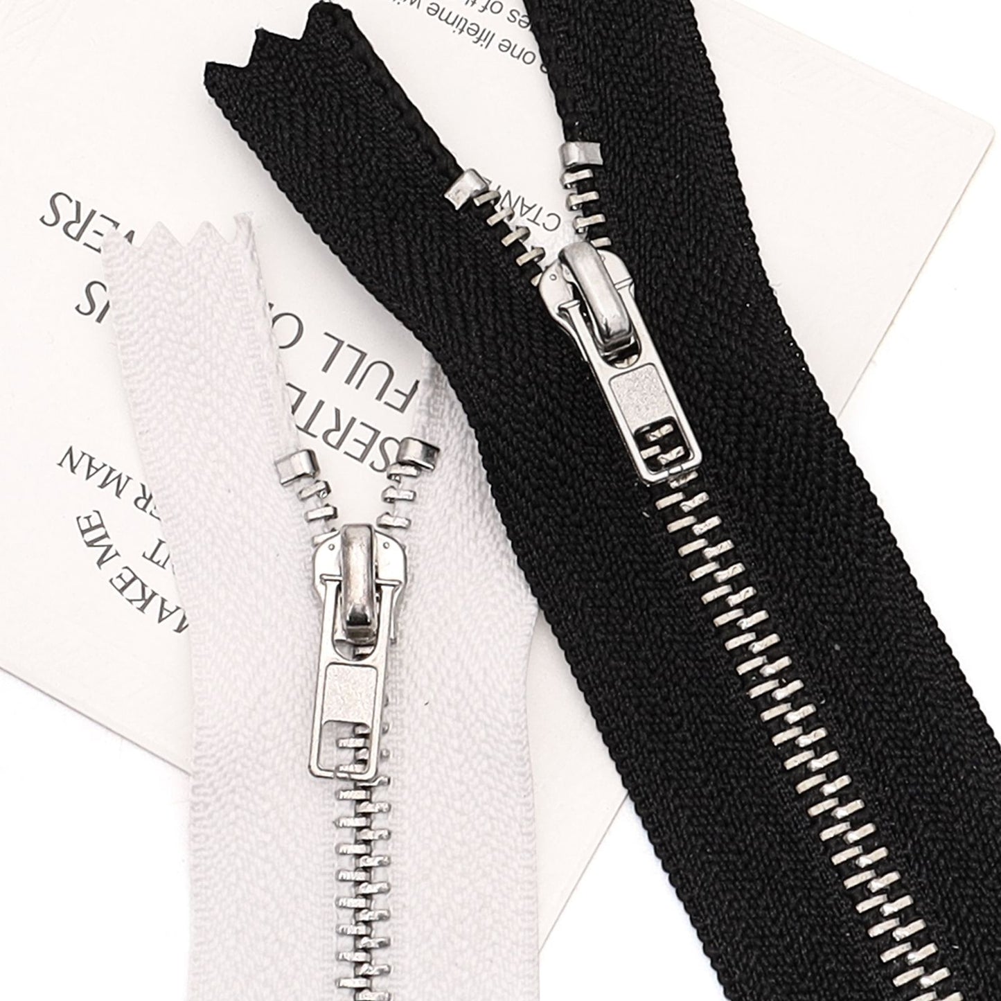 3076 Zipper Metal Zipper No. 3 Platinum Closed Tail Not Tail Automatic Head Clothing Luggage Doll Available