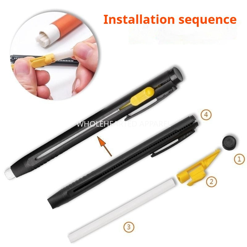 1645★ High temperature invisible pull line pen Leather scribing pen Invisible scribing chalk pull line Crayon Sewing machine Line drawing auxiliary tool