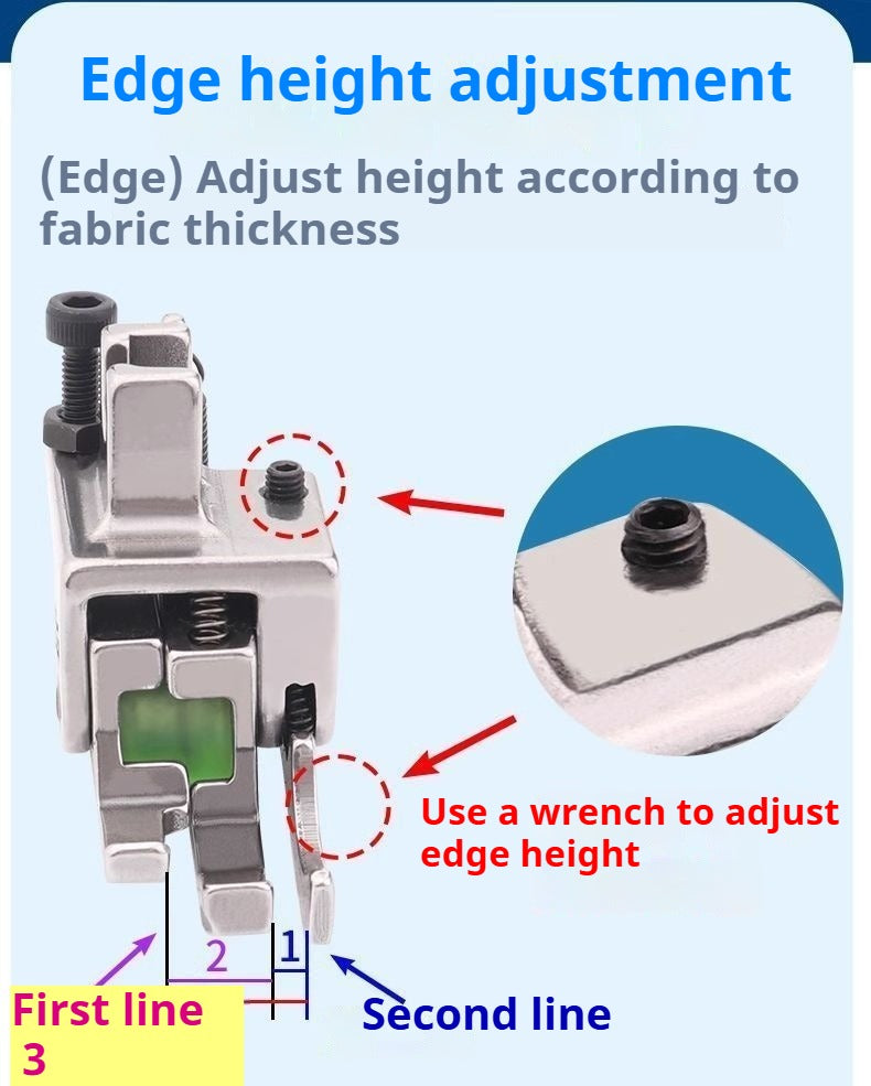 1168★ New flat car roller double-line presser foot multi-function double tangent stop high and low presser foot sticker pocket presser line boutique★