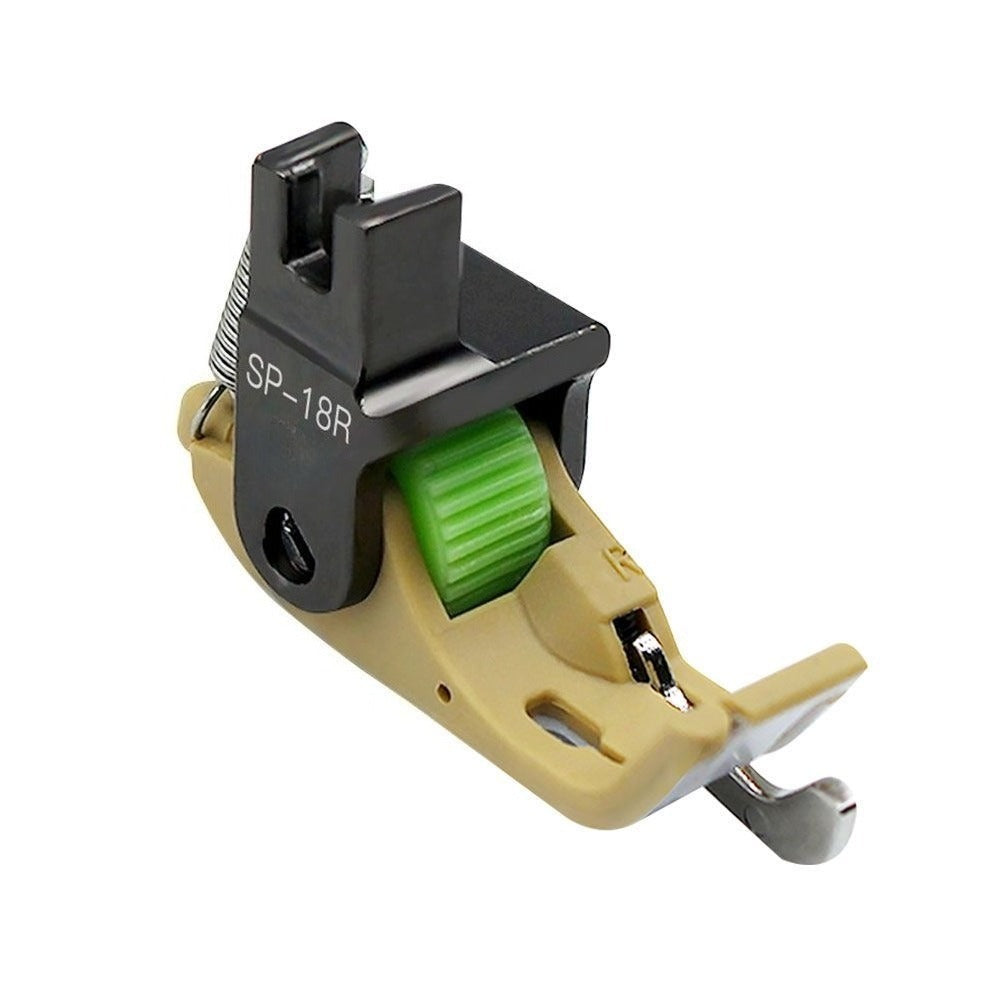 1599★ Nouveau pied presseur en plastique SP-18 à rouleaux en téflon pour chariot plat, avec lame et rouleau de ponçage pour lignes de nervures gauche et droite★