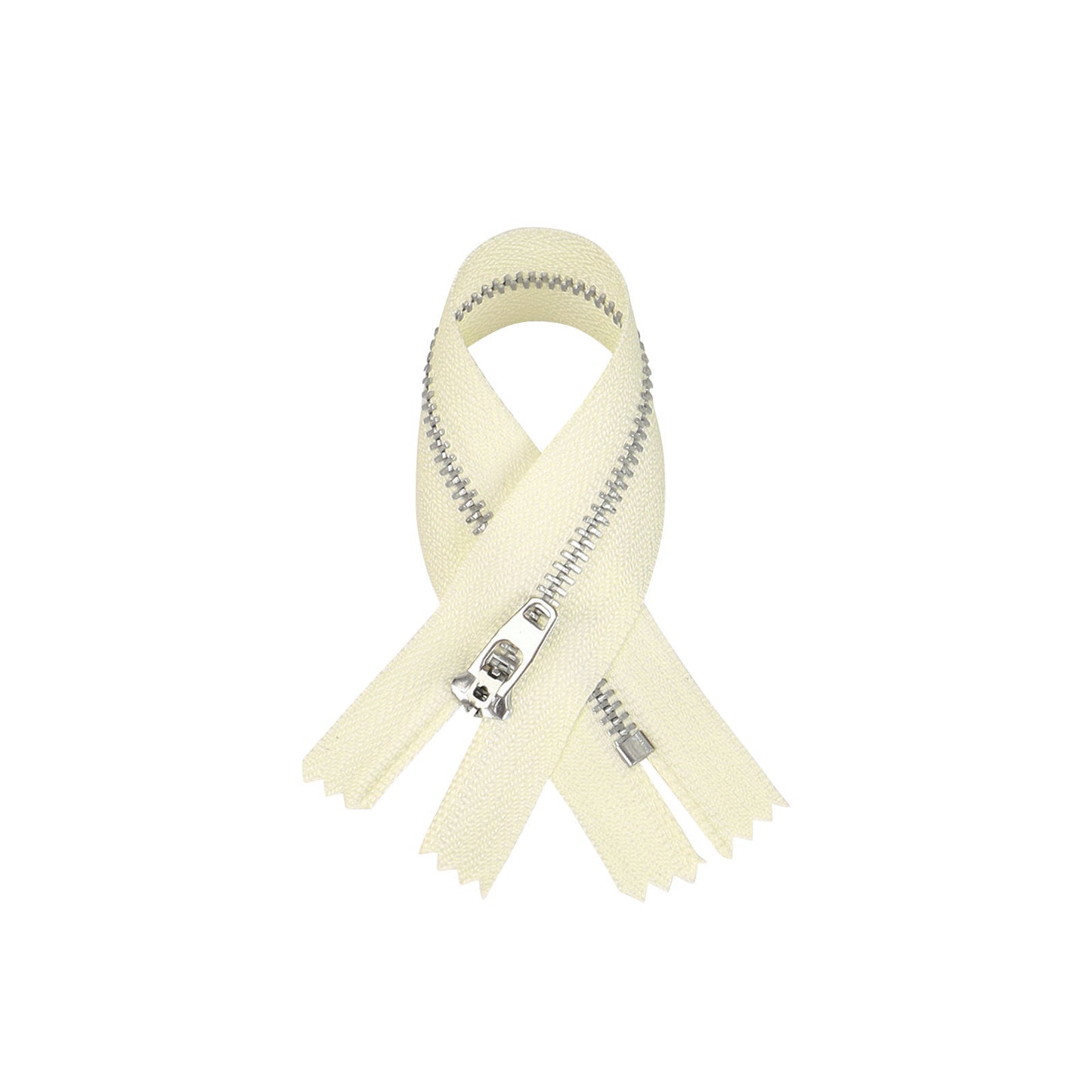 3074 New No. 3 white copper closed tail spring head work size tail with strong locking, special for pants placket zipper