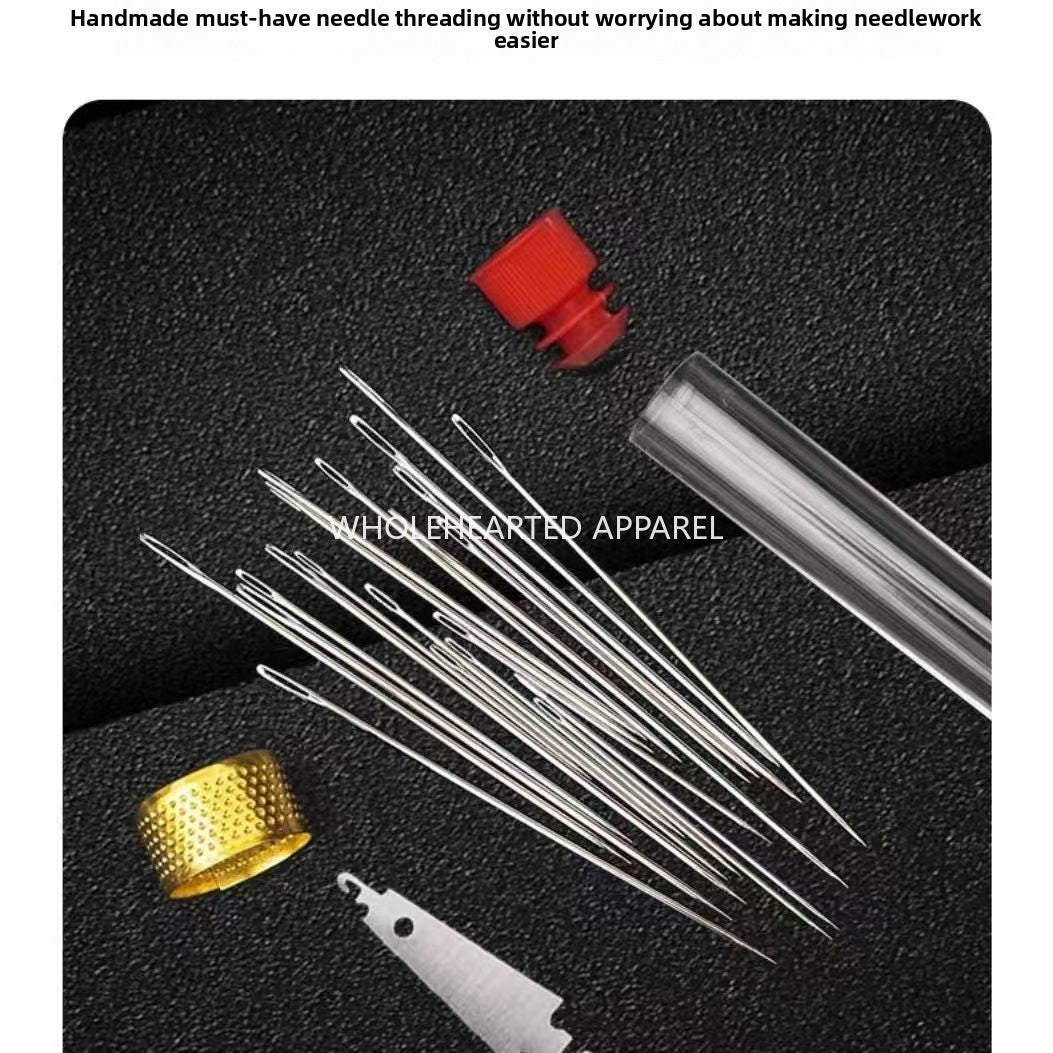 1651★ needle and thread 36-piece combination set, high-quality big-eye steel needle, thread remover 203 medium and thick five-color denim thread