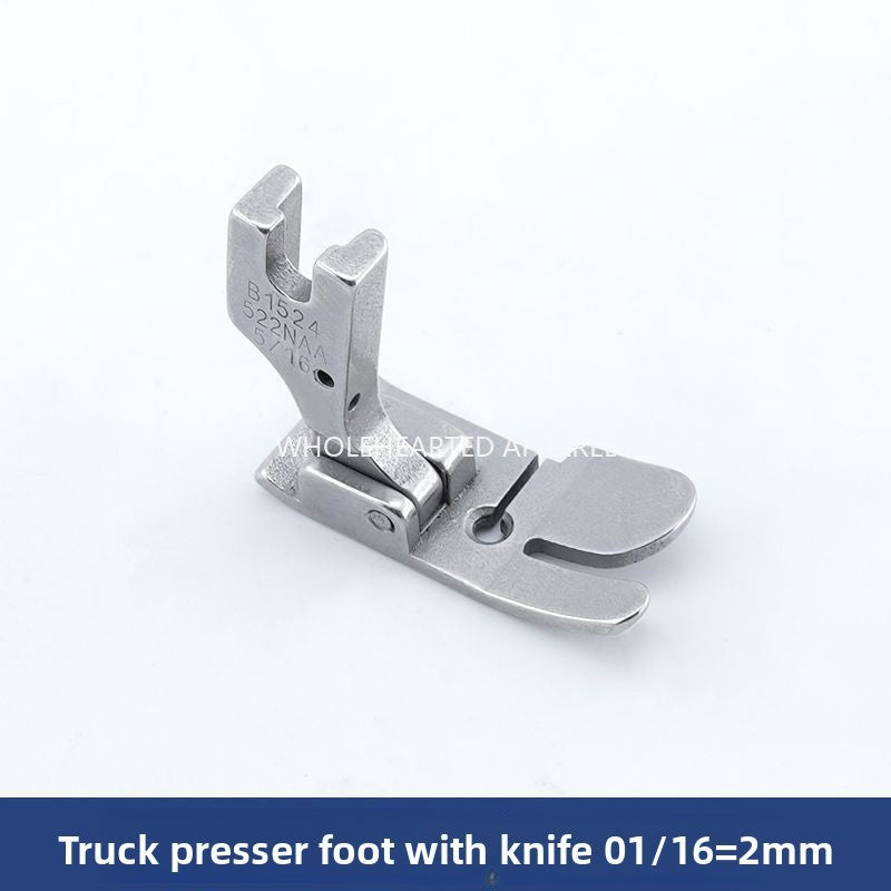 1626★  New 522 flat car with knife All steel presser foot Flat car Universal presser foot 2/8/10/12mm sewing machine accessories