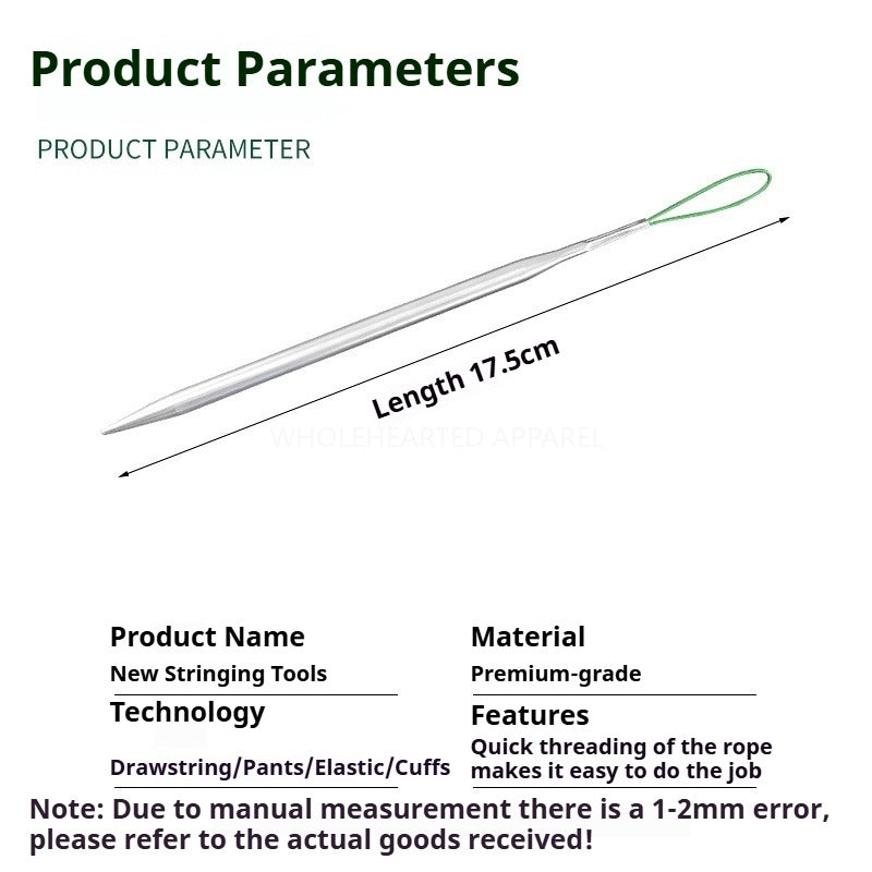 1656★ New SY-291 rope threading tool threading air eye cap rope waist rope lace webbing elastic multi-purpose sewing tool★