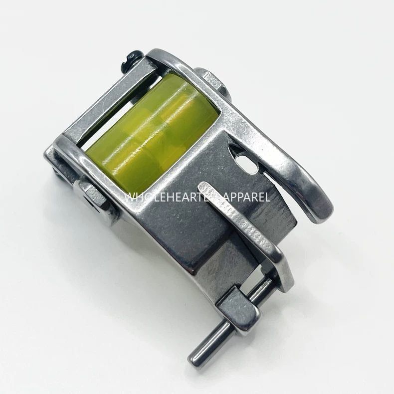 1095★ New T9 hemming roller presser foot width adjustable upper trousers collar shirt flat car does not twist wheel presser foot★