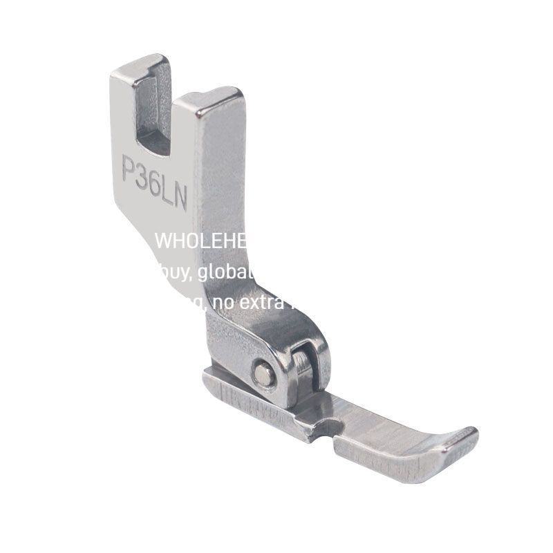 1500★ Pied presseur unilatéral gauche et droit tout acier pour chariot plat, fermeture éclair invisible, angle de pression P36N P36LN, pied presseur simple en plastique pour chariot à couture plate★