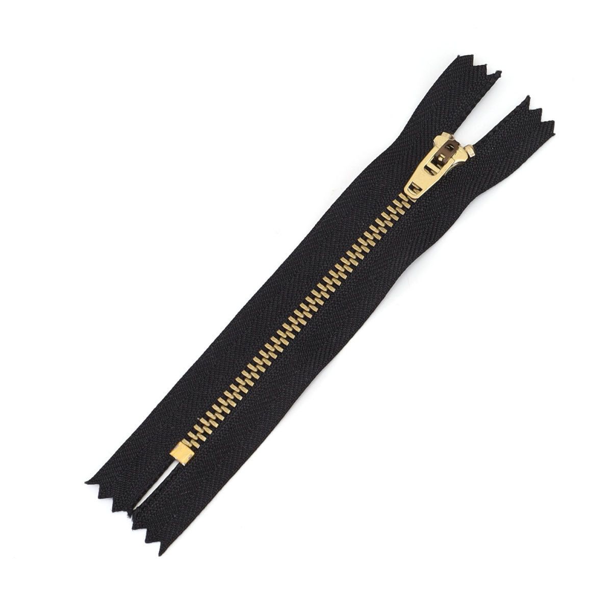 3075 Zipper No. 4 Bronze Brass White Gold Closed Tail Spring Head Metal Copper Zipper Jeans Trousers Y Teeth Pant Chain